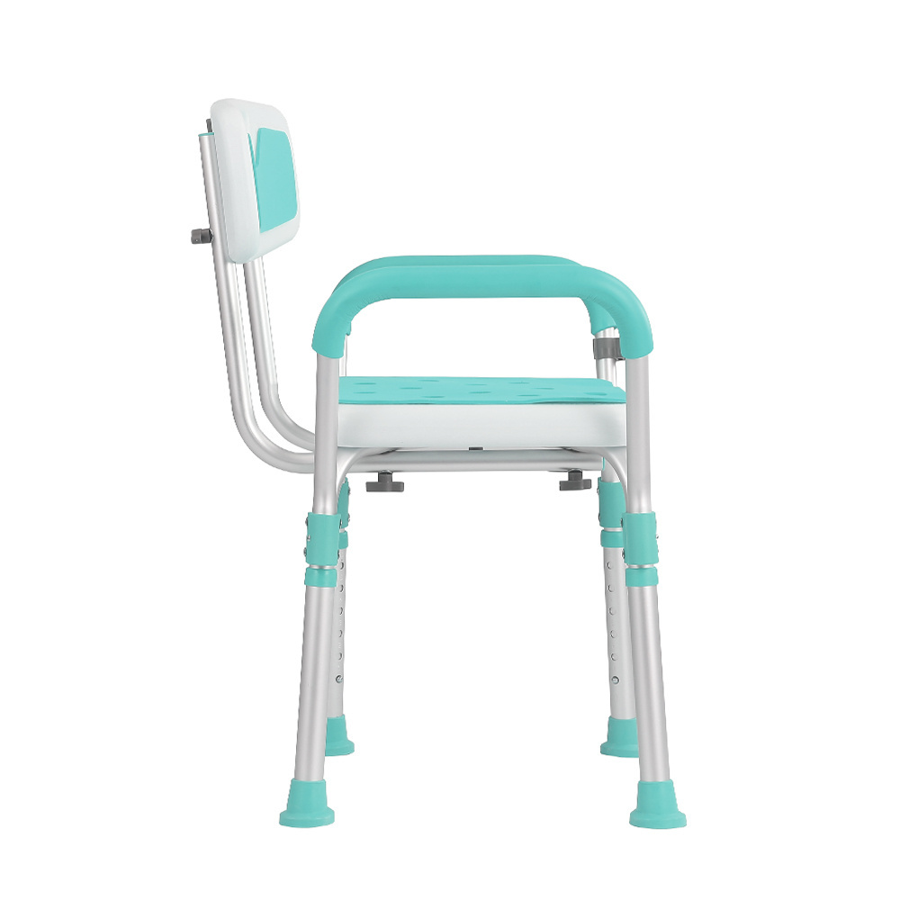 Portable aluminum disabled bathroom medical facility safe for the elderly medical supplies shower chair