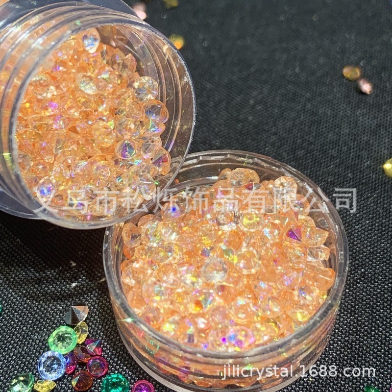 Wholesale Unique Craft Beads Coloured Gradient Rhinestones Bulk Diy Accessories Glass Rhinestones