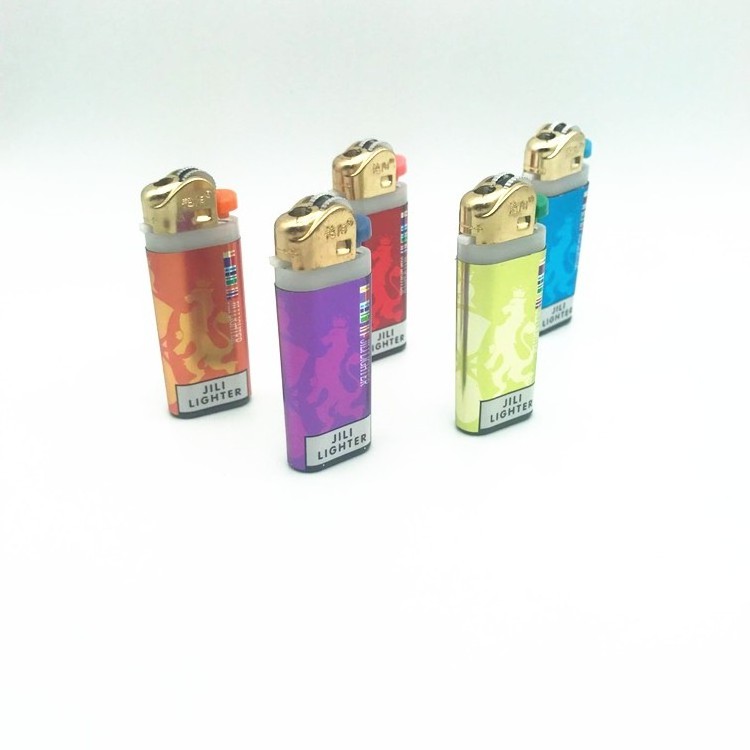 Customized Sticker Wrapper High Quality Flint Lighter for Lit Cigarette