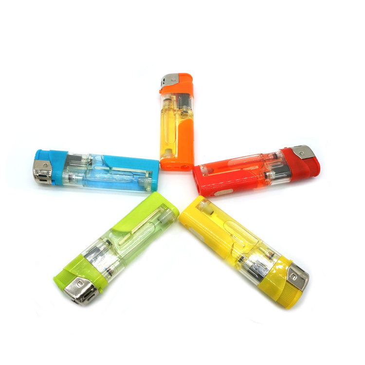 Yemen Best Sale Lighter Colorful Gas LED Lighter Encendedor Electrico