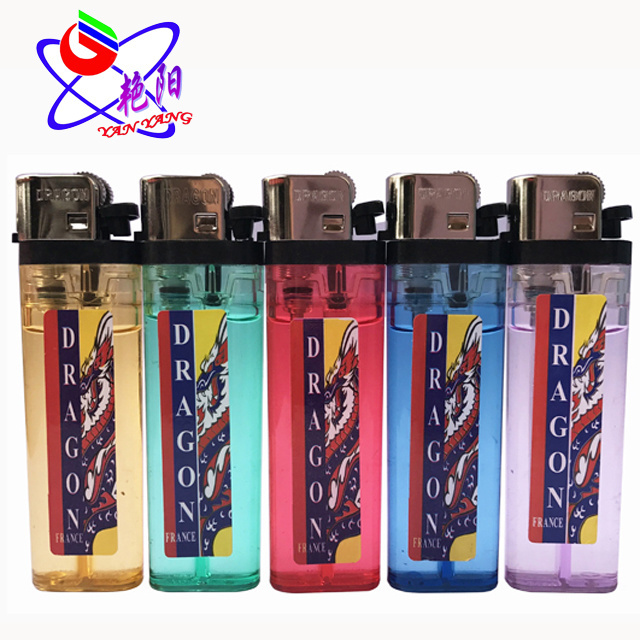 Custom Brand Print Wholesale Cigarette Lighter Flint Briquet Dragon Lighter