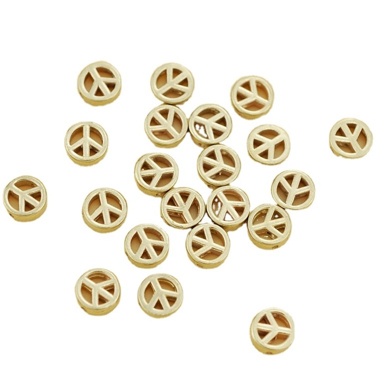 Perforated Round Hollow DIY Pure Copper Beads Bracelet Necklace Jewelry Making Accessories Metal Loose Beads