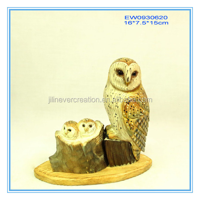 new arrival wooden craft owl