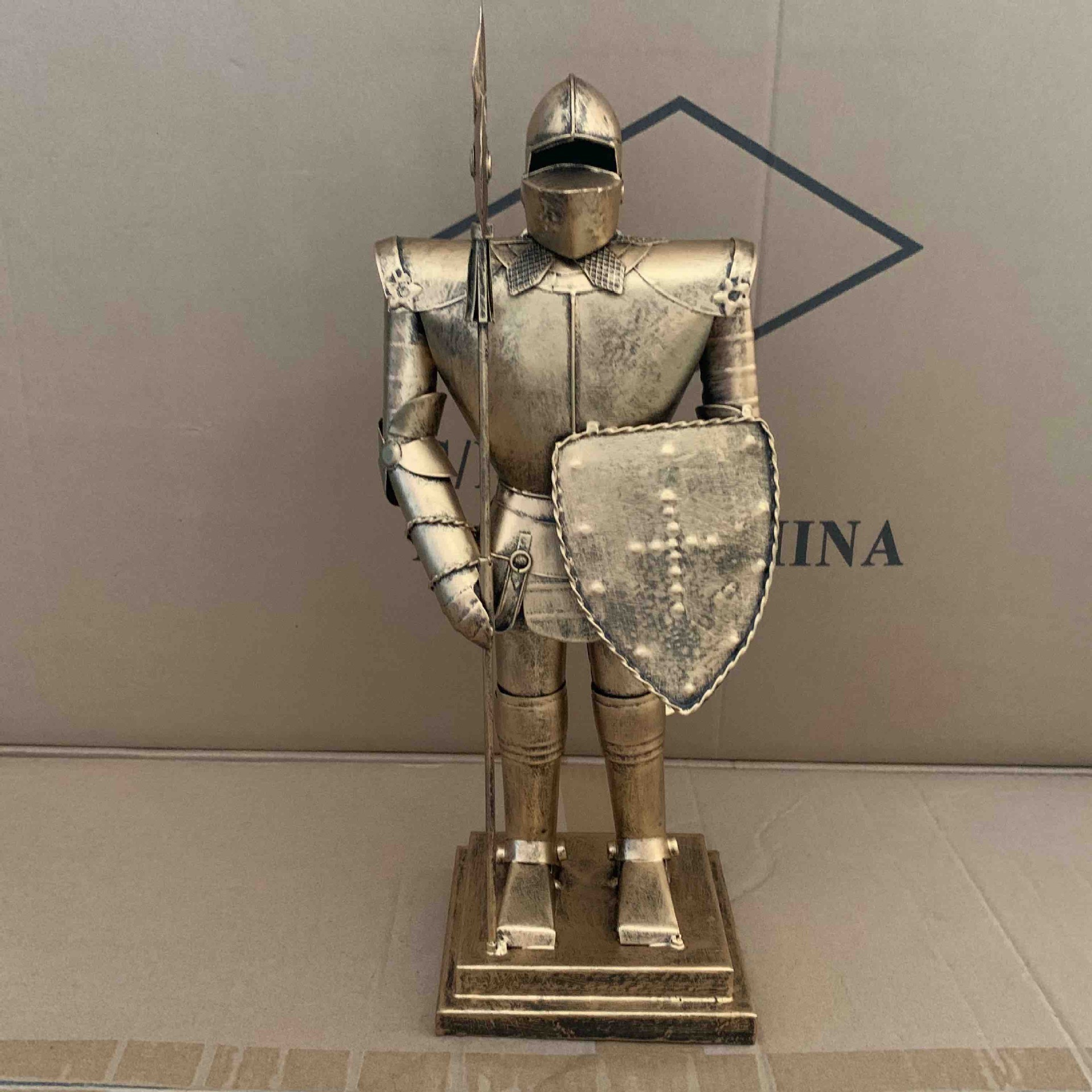 H 40cm antique medieval armor medieval knight armour model