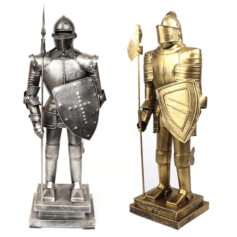 H 40cm antique medieval armor medieval knight armour model