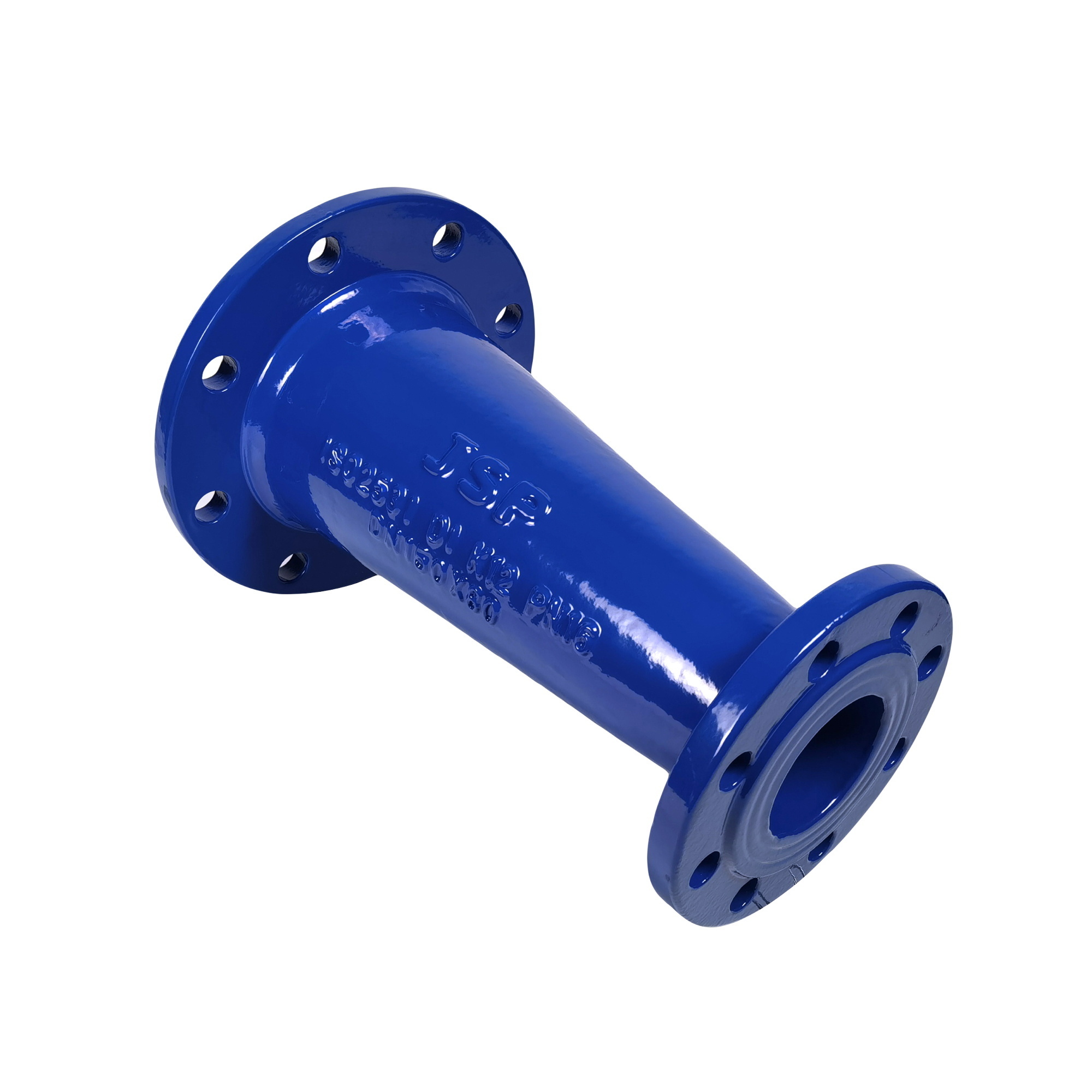 JSP Ductile Iron Pipe Fitting Double Flanged Taper Epoxy Coating Pipe Fitting Liquid Epoxy Coating Pipe Fittings