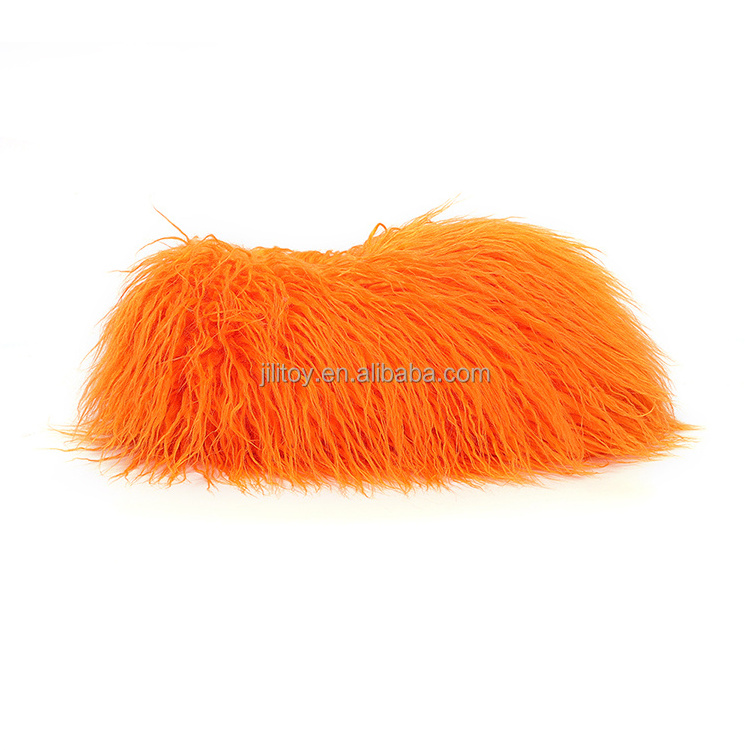 fashion mongolian fur slippers for women customize fluffy wholesale puffy custom mongolian fur slippers