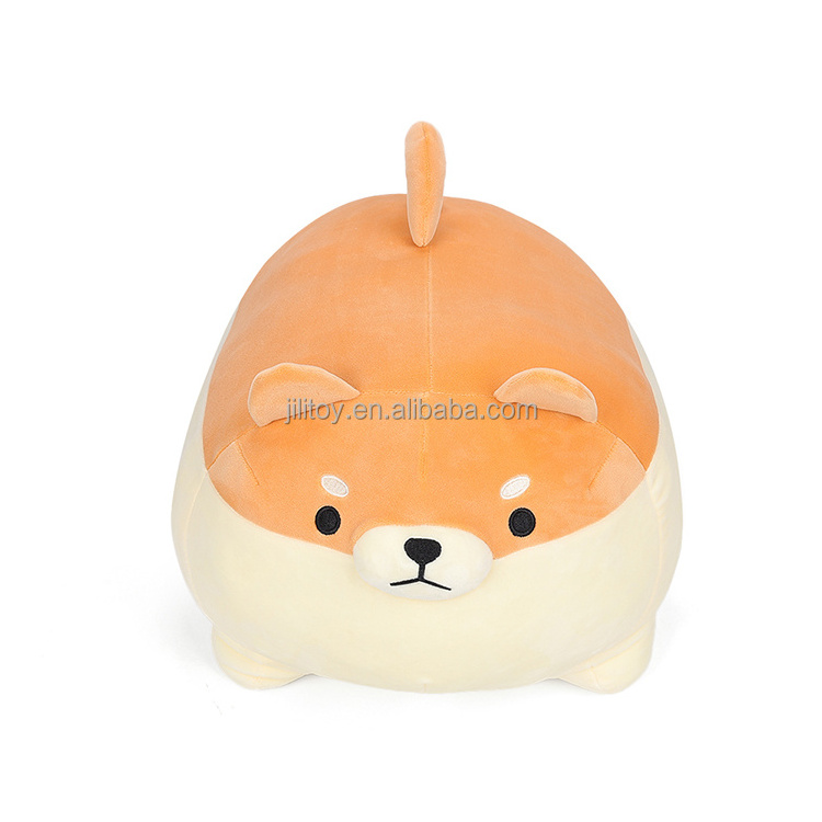 Cute mother-son shiba lnu plush toy custom soft corgi dog stuffed girl pillow doll wholesale stuffed dog doll toy