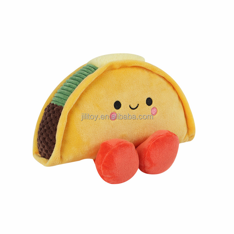 taco and hot sauce kids plush food toys cute baby plush toy Korean custom stuffed animal plush toys food