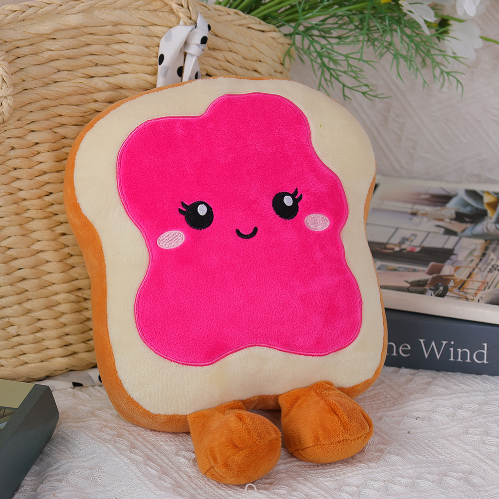 Personalized plush food toys stuffed doll food shape burger french fries baby soft toy pillows for christmas gifts