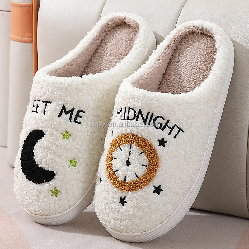 hot anti slip warm furry fleece unisex plush slippers fuzzy house slippers plush faux fur fluffy