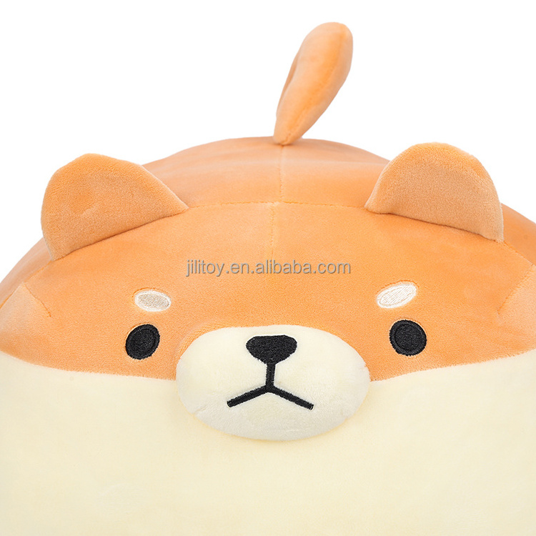 Cute mother-son shiba lnu plush toy custom soft corgi dog stuffed girl pillow doll wholesale stuffed dog doll toy