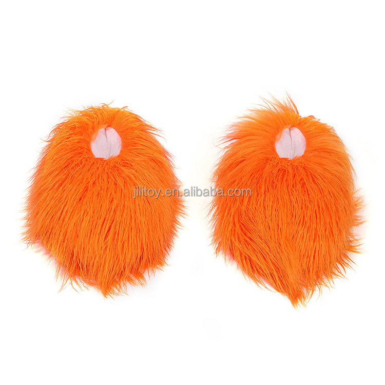 fashion fluffy mongolian fur slippers for women customize slipper warm with fur wholesale