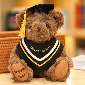 wholesale graduation teddy bear cute custom plush toy stuffed animal for gifts