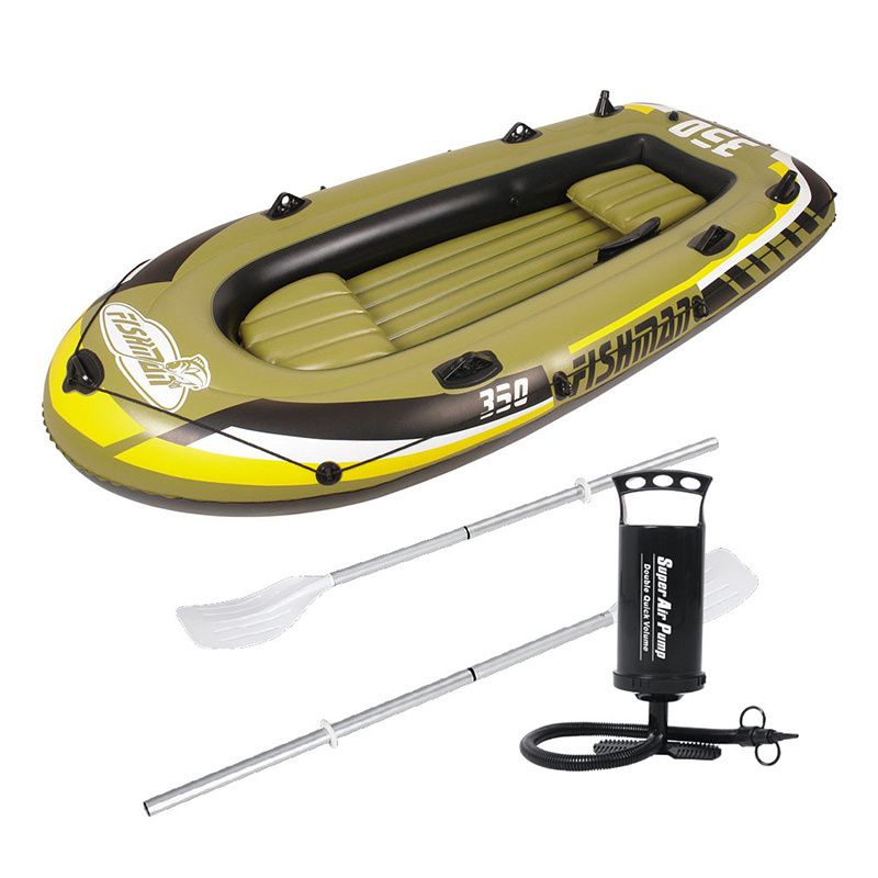 FISHMAN 200 Boat Set Inflatable fish boat sets with pump and paddle portable leisure sport water  deflate inflate PVC boat