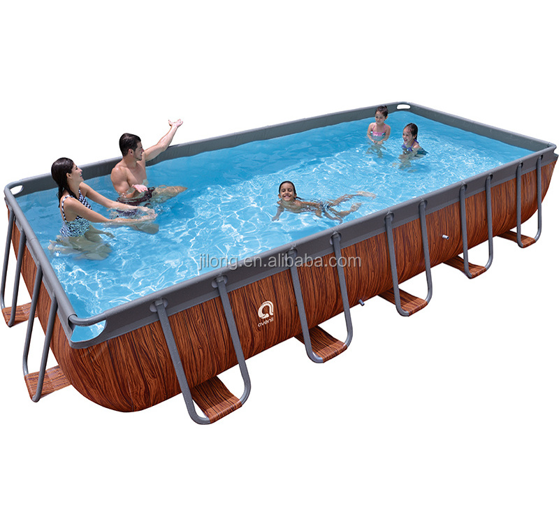 Jilong Avenli 17824EU Family swimming pool  large portable Rectangular Frame Pool Above ground Grain Pool