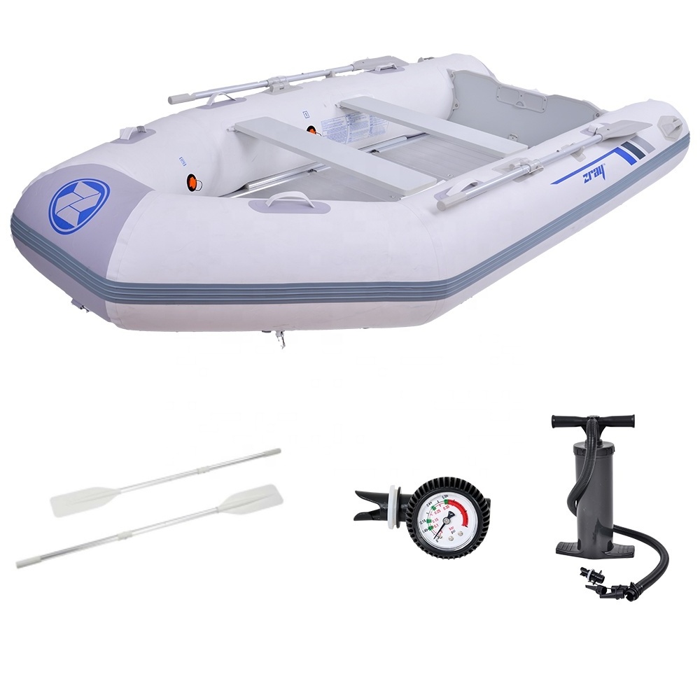 37393 Zray Ranger Boat inflatable portable dinghy laminated PVC boats with Aluminum Floor with pump and Paddle