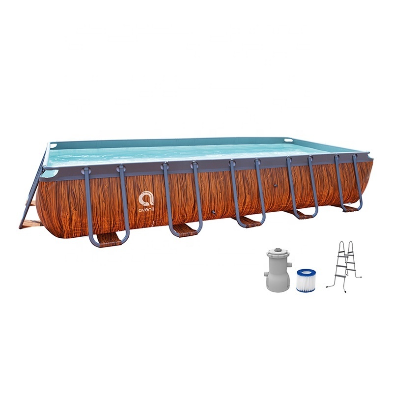 Jilong Avenli 17824EU Family swimming pool  large portable Rectangular Frame Pool Above ground Grain Pool