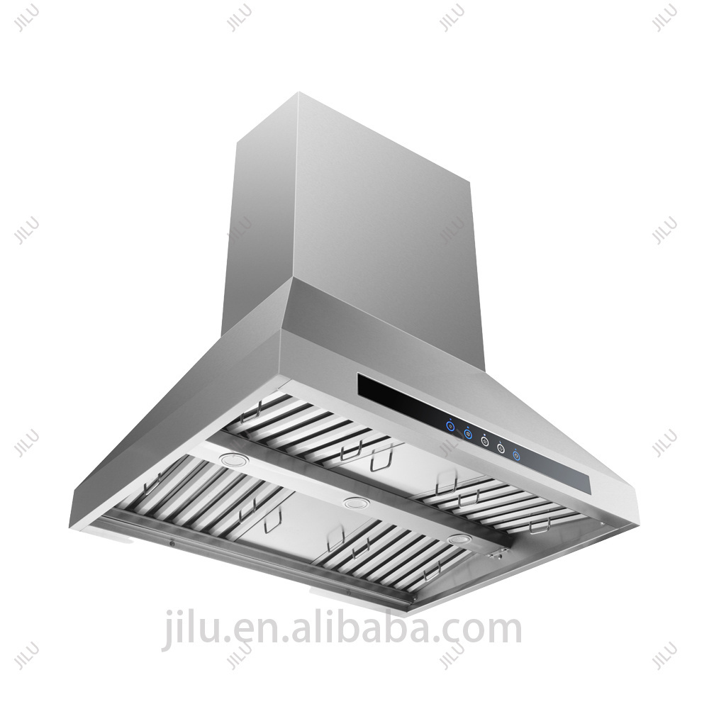 Commercial Metal Hammered Copper Kitchen Exhaust Range Hood