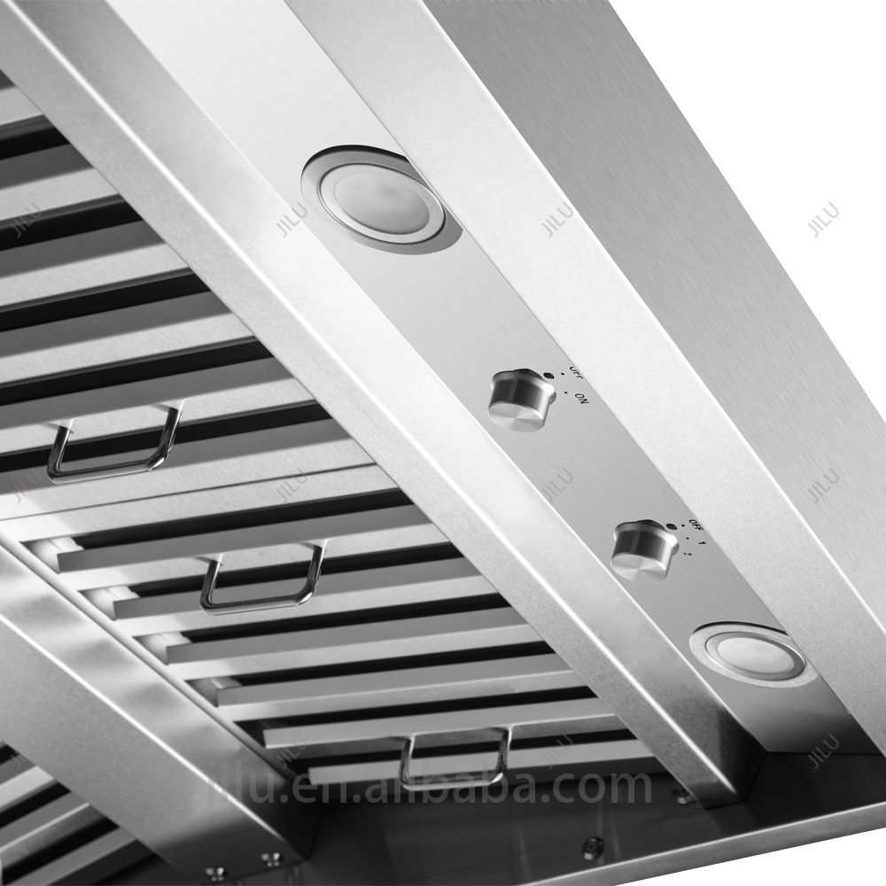 Exhaust Fan Kitchen Range Hood BBQ Stainless Steel 60