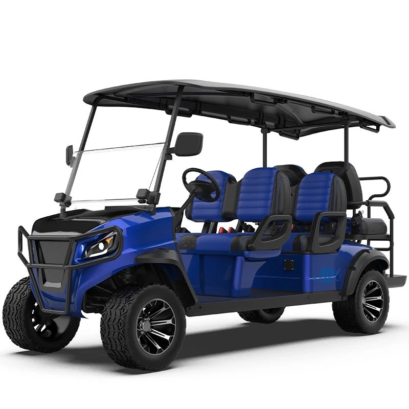 New Zone 6 Person 48v Electric Lifted Street Legal Golf Carts Off Road Golf Buggy Electric Club Car for Sale