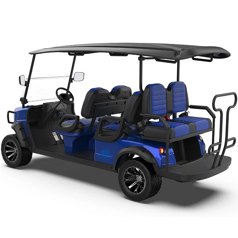 New Zone 6 Person 48v Electric Lifted Street Legal Golf Carts Off Road Golf Buggy Electric Club Car for Sale