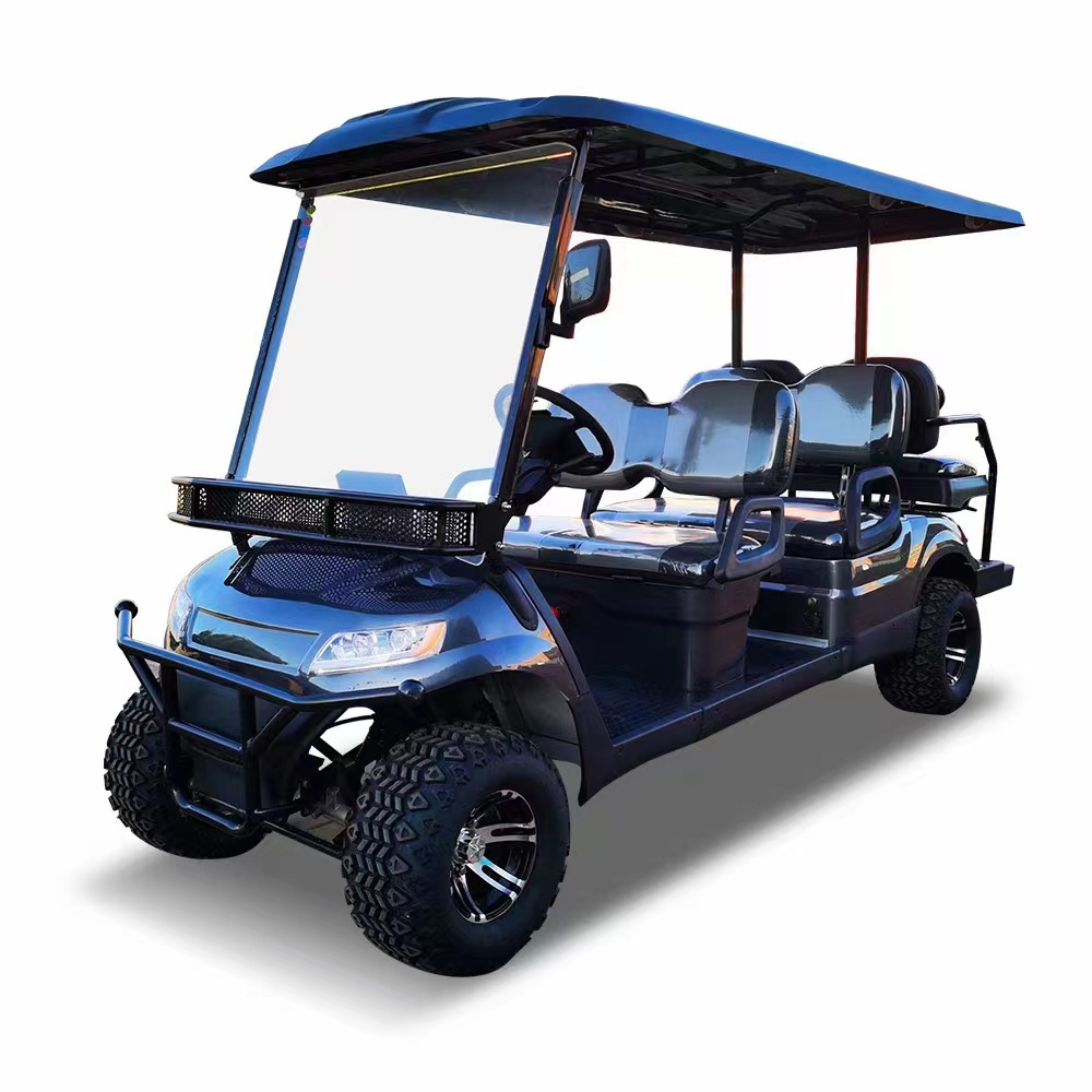 Customizable 72v Electric Golf Carts 6 Seats Off-Road Powered Vehicle 48v/12v Equipped Position 2/4 Seater Electric Buggy