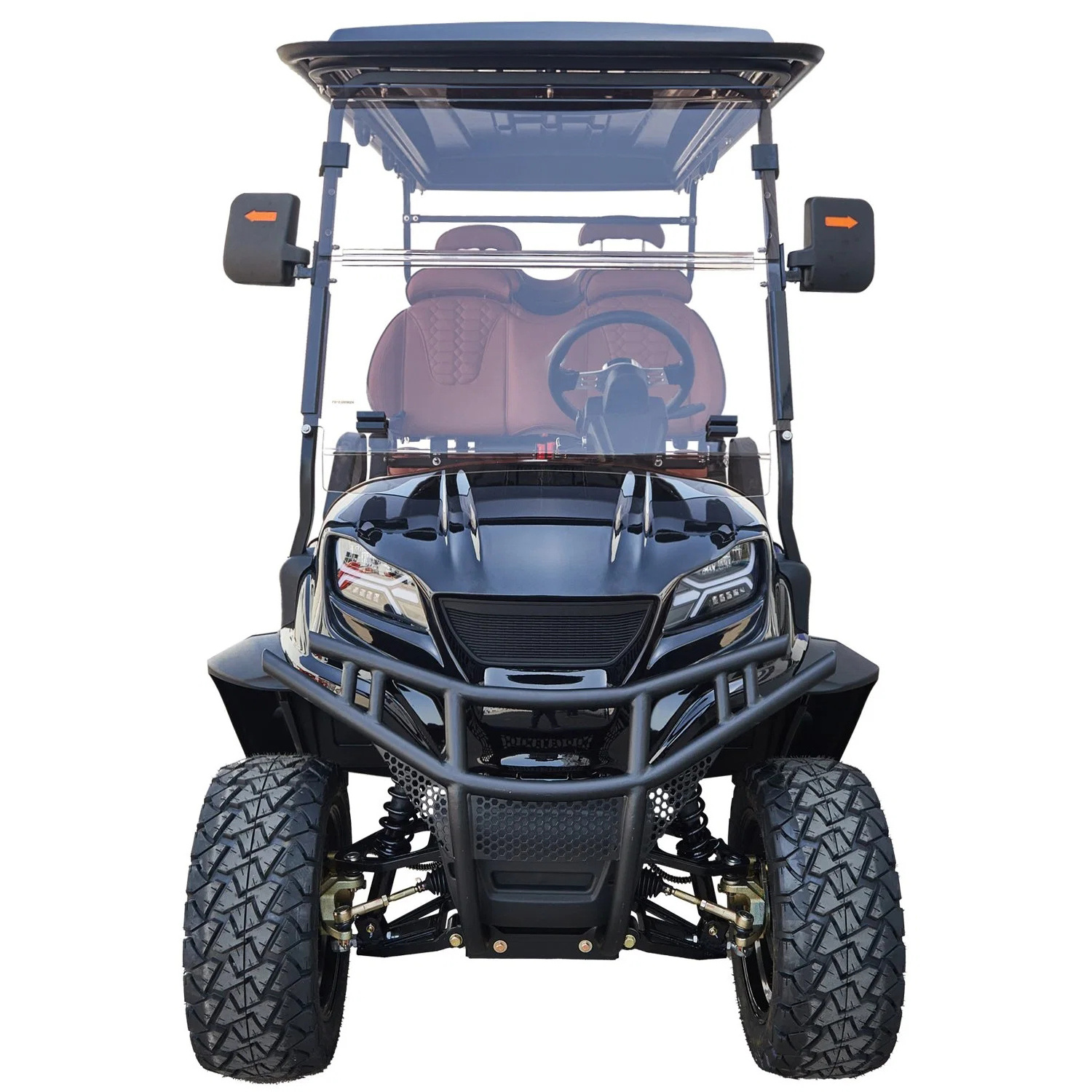 New 72V 5KW AC Motor Lifted 4 Passenger Hunter Cart Basic Edition Electric Community Golf Carts