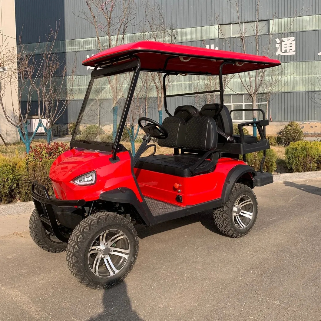 2024 New Energy Street Legal 48V 72V Lithium Battery Car Buggy 2+2 Seater Electric Golf Cart