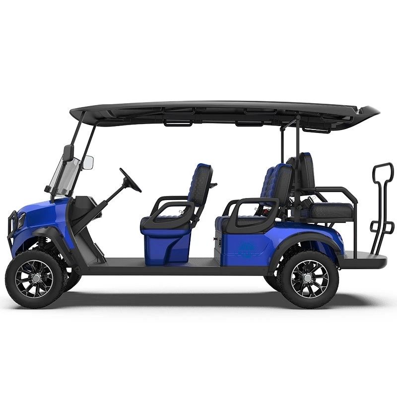 New Zone 6 Person 48v Electric Lifted Street Legal Golf Carts Off Road Golf Buggy Electric Club Car for Sale