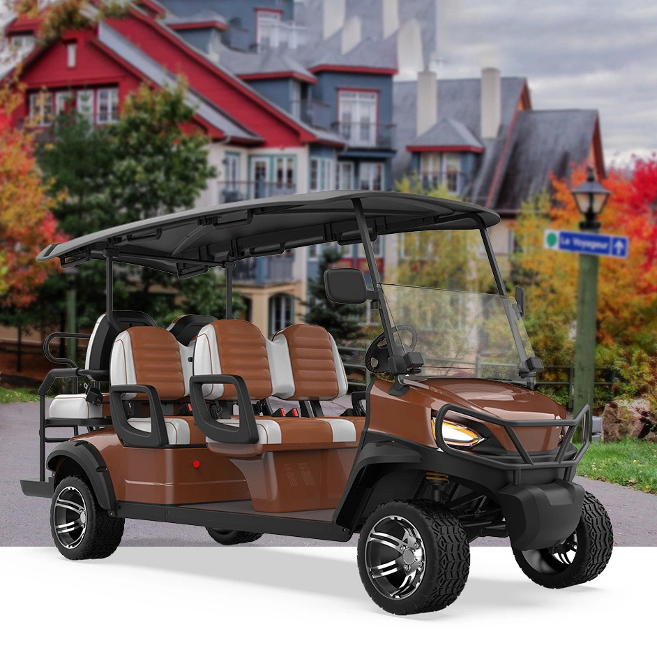 2023 Chinese CE Certificate New Brand Electric Go Cart 4+2 Seater Golf Cart for Sale