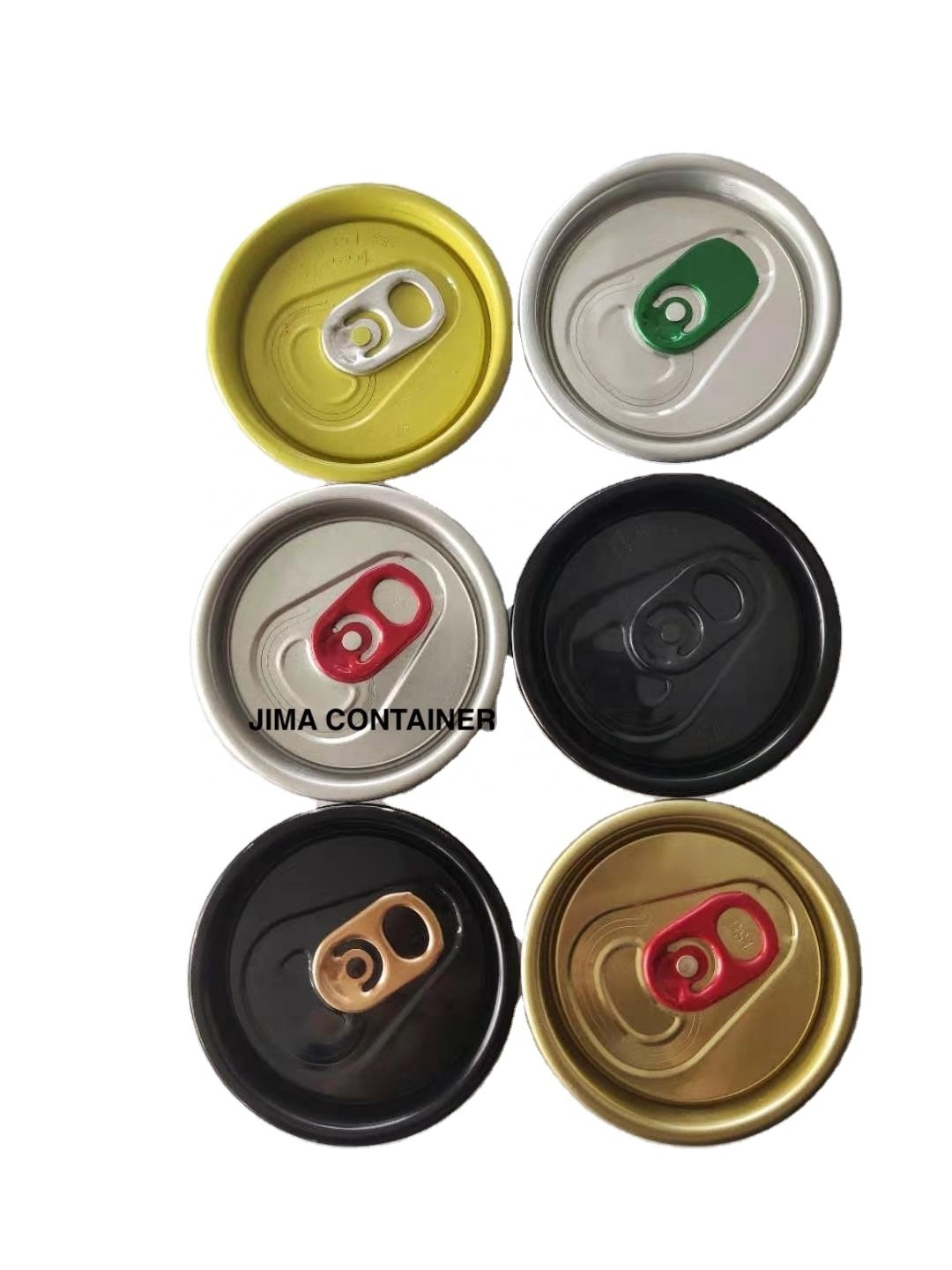 200# CDL aluminum easy open cans lid for beverage and beer CDL ends beer cans closure gold lid with red tab