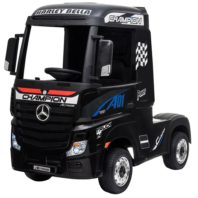 Benz Actros Lorry 12v 24v Battery ride-on carsjsjxjdkixoxkkxk 4WD Electric Parental Controlled Big Kids Ride On Car Truck