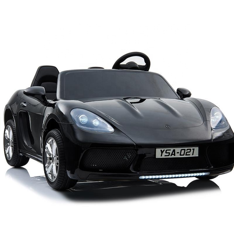 24 Volt Ride on Super Car with leather seat & Rubber Tires 180W motor 2 seats big kids electric car for 10 year olds