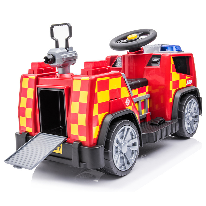 2-5 years old small kids electric ride on fire truck four wheel toy cars for kids to drive