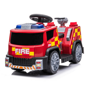 2-5 years old small kids electric ride on fire truck four wheel toy cars for kids to drive