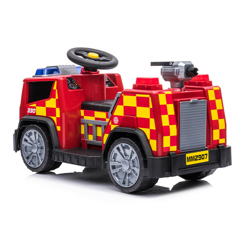 2-5 years old small kids electric ride on fire truck four wheel toy cars for kids to drive