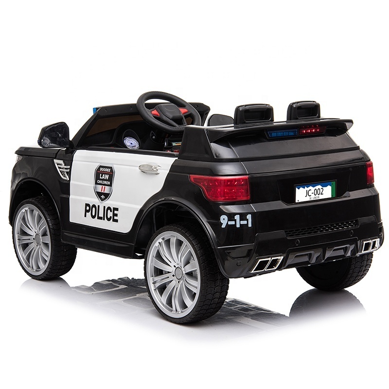 cheap kids electric ride-on cars plastic police toy cars for kids to drive 12V baby electric car with remote