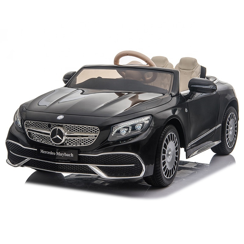 Benz Maybach licensed 12v7ah kids rechargeable ride on car remote control battery power operated plastic baby toy car