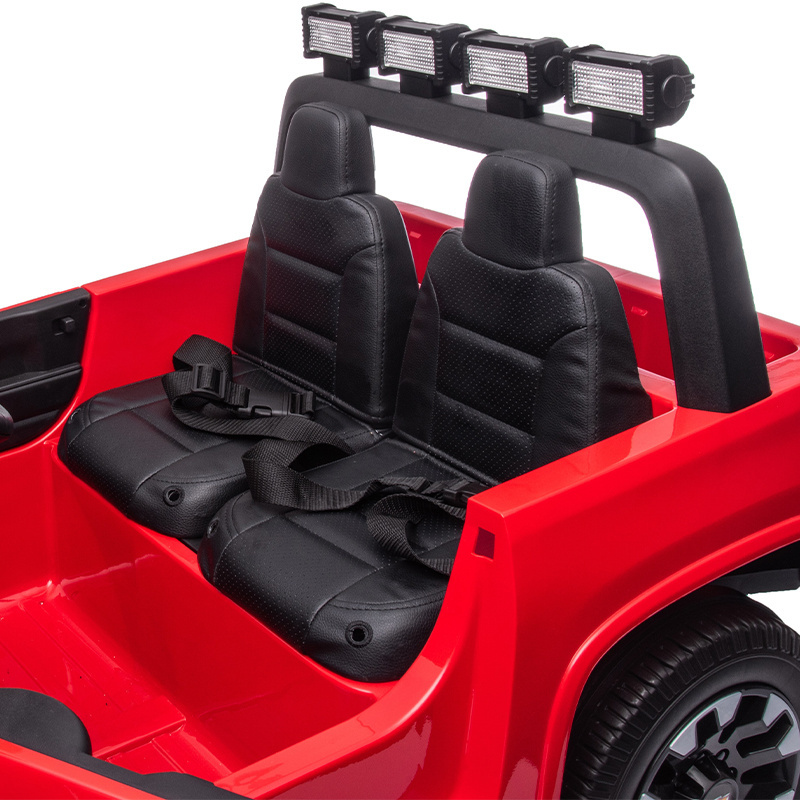 24V 4WD kids electric car two seat big size powerwheels pick up truck licensed toddler ride-on cars for big kids