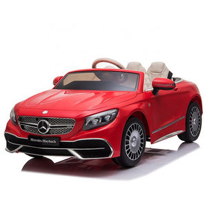 Benz Maybach licensed 12v7ah kids rechargeable ride on car remote control battery power operated plastic baby toy car