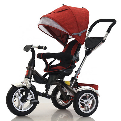 Wholesale price cheap 3 eva wheels push baby tricycle with canopy child bike