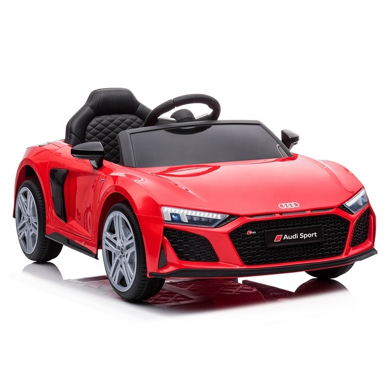 Cheap kids ride-on cars with parent remote control AUDI R8 license 12 volt electric toy car for baby to drive voiture enfant