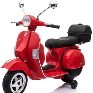 Cheap mini baby motorcycle Vespa PX150 licensed motorcycle for children to drive electric kids ride on bike motorcycle