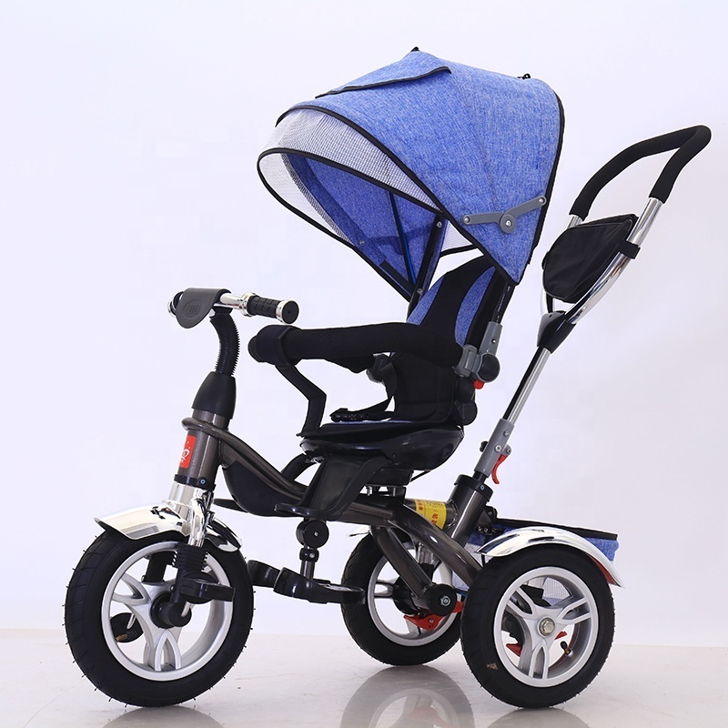 Wholesale price cheap 3 eva wheels push baby tricycle with canopy child bike