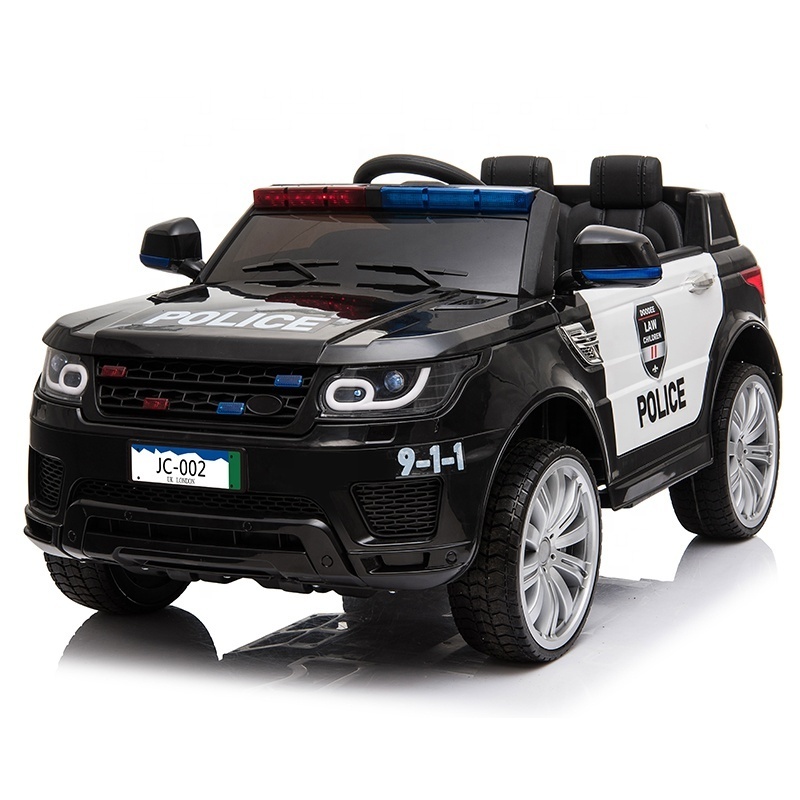 cheap kids electric ride-on cars plastic police toy cars for kids to drive 12V baby electric car with remote