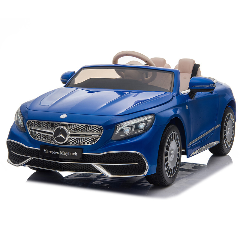 Benz Maybach licensed 12v7ah kids rechargeable ride on car remote control battery power operated plastic baby toy car