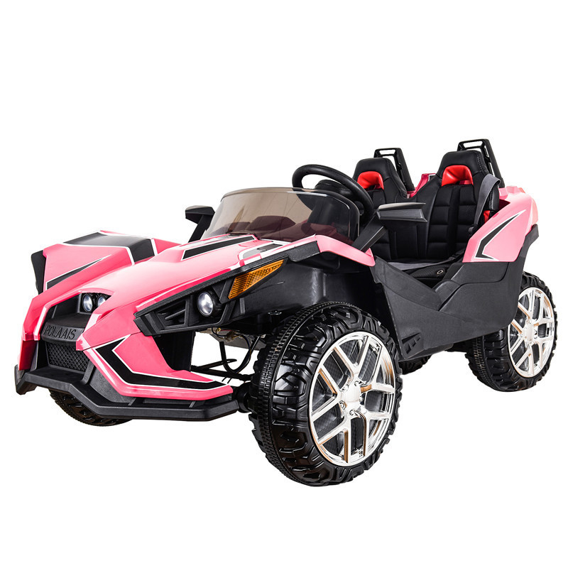 12V 4WD Polaris inspired  electric 2 seat go kart for kids ride on battery racing big go kart car