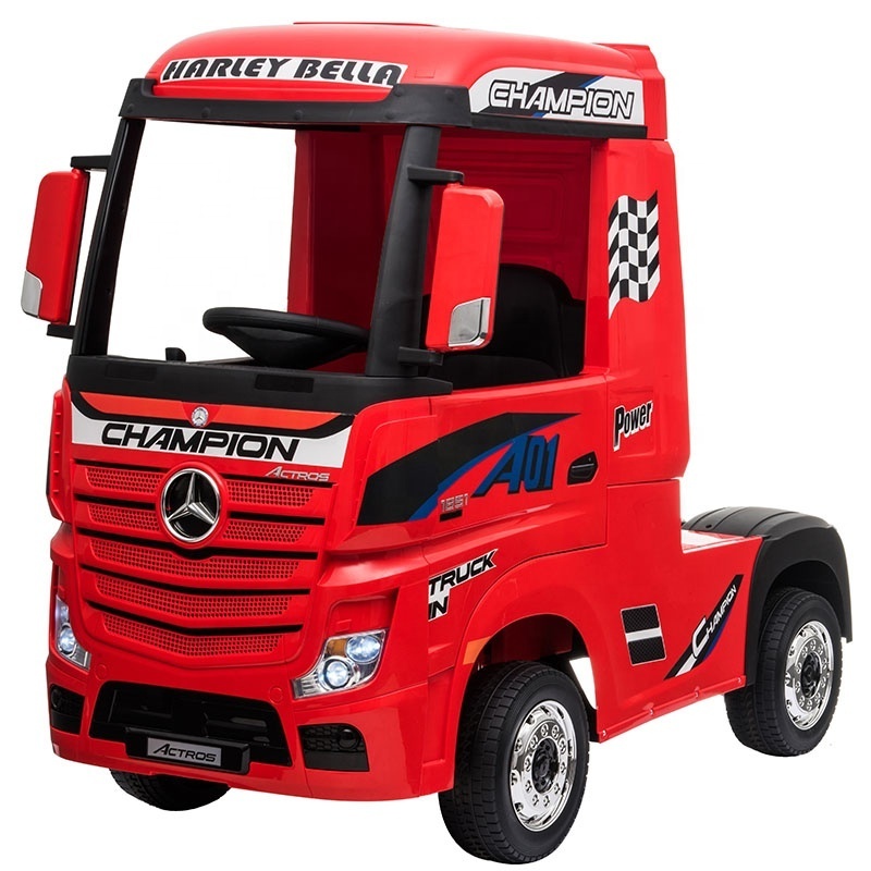 Benz Actros Lorry 12v 24v Battery ride-on carsjsjxjdkixoxkkxk 4WD Electric Parental Controlled Big Kids Ride On Car Truck