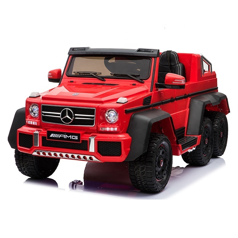 Factory price wholesale Benz AMG G63 6X6 licensed 4WD kids electric toy cars battery operated ride on cars for big kids